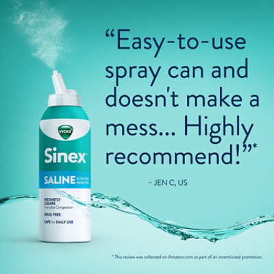 Vicks Sinex Ultra Fine Saline Nasal Mist - 5 Fl. Oz. - Image 8