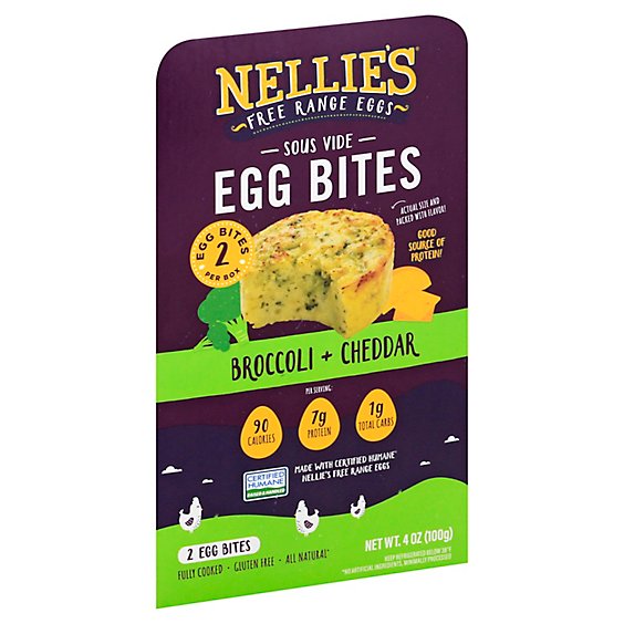 Nellies Sous Vide Egg Bites - Broccoli&cheddar 2 Bites - 2 CT
