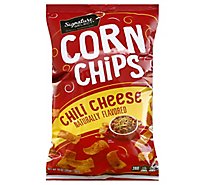 Signature Select Corn Chips Chili Cheese - 10 OZ