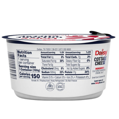 Daisy 4% Cottage Cheese 5.3 Oz. - 10.6 OZ - Image 2