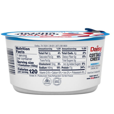 Daisy Brand 2% Cottage Cheese 2 - 5.3 Oz - 10.6 OZ - Image 2