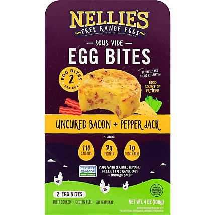 Nellies Sous Vide Egg Bites - Bacon & Pepperjack 2 Bites - 2 CT - Image 2