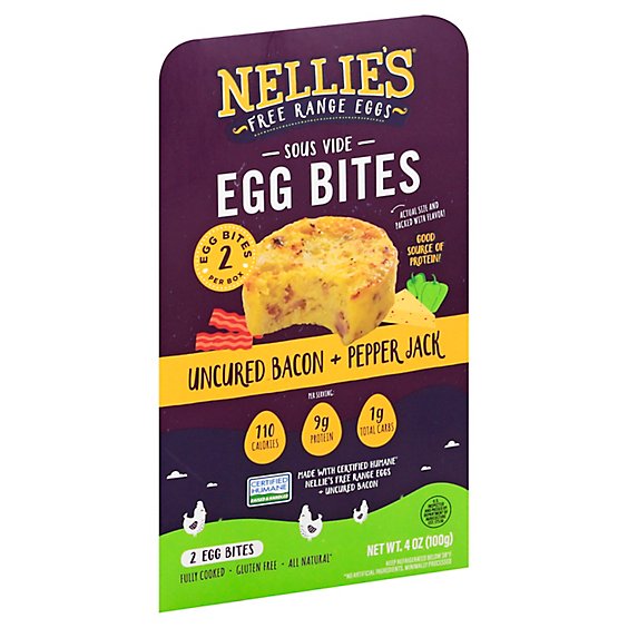 Nellies Sous Vide Egg Bites - Bacon & Pepperjack 2 Bites - 2 CT
