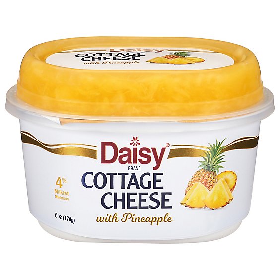 Daisy 4% Cottage Cheese With Pineapple - 6 OZ