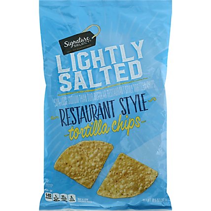 Signature Select Tortilla Chips Lightly Salted - 10.5 OZ - Image 2