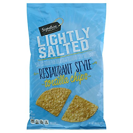 Signature Select Tortilla Chips Lightly Salted - 10.5 OZ - Image 1