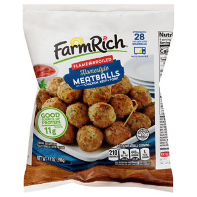 Farm Rich 3 Meat Meatballs - 14 OZ - Image 3