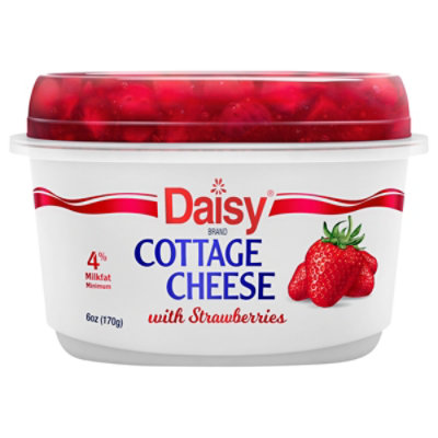 Daisy 4% Cottage Cheese With Strawberry - 6 OZ - Image 2