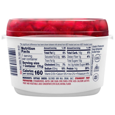 Daisy 4% Cottage Cheese With Strawberry - 6 OZ - Image 5