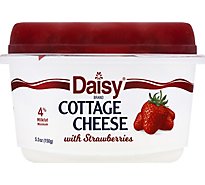 Daisy 4% Cottage Cheese With Strawberry - 5.3 OZ