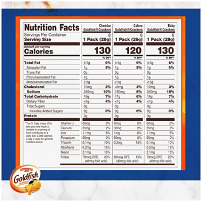 Goldfish Family Faves Crackers Variety Pack - 20 Count - Image 4