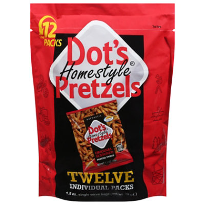 Dot's Original Pretzels Twists Multi Pack - 12-1.5 Oz