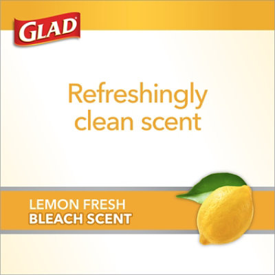 Glad ForceFlexPlus with Clorox Lemon Fresh Scent Tall Kitchen Trash Bags 13 Gallon - 34 Count - Image 4