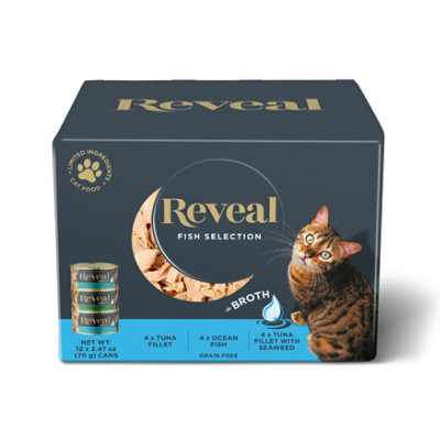 Reveal Cat Food Grain Free Fish Selection Multipack - 12-2.47 OZ