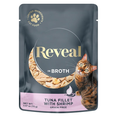 Reveal Cat Food Grain Free Tuna With Shrimp In Natural Aspic - 2.47 Oz