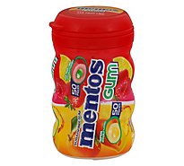 Mentos Sugarfree Gum Curvy Bottle Mixed Fruit - 50 PC