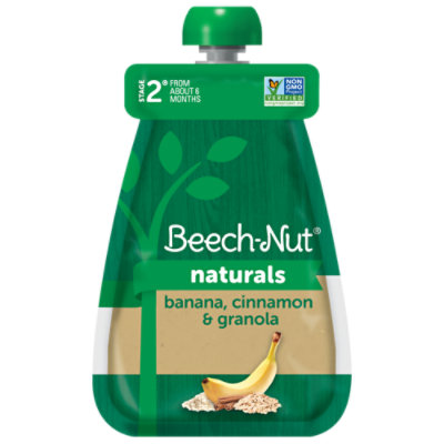Beech-Nut Naturals Stage 2 Banana Cinnamon & Granola Baby Food - 3.5 Oz