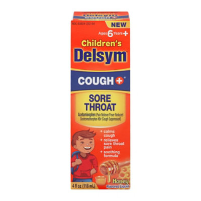 Delsym Child Cough & Throat Honey - 4 OZ - Image 3