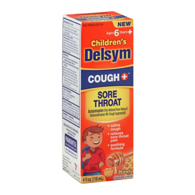 Delsym Child Cough & Throat Honey - 4 OZ