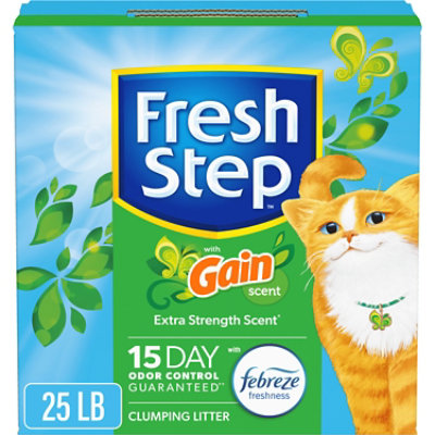 Fresh Step Refreshing Gain Scent Clumping Cat Litter With Febreze - 25 Lbs - Image 1