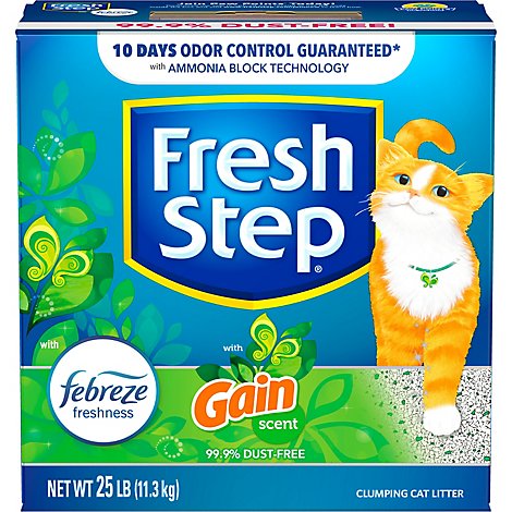 Fresh Step Clumping Cat Litter With Gain Scent - 25 LB