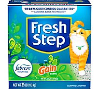 Fresh Step Clumping Cat Litter With Gain Scent - 25 LB