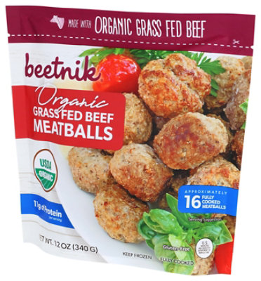 Beetnik Foods Meatball Beef Grssfd Org - 12 OZ - Image 4