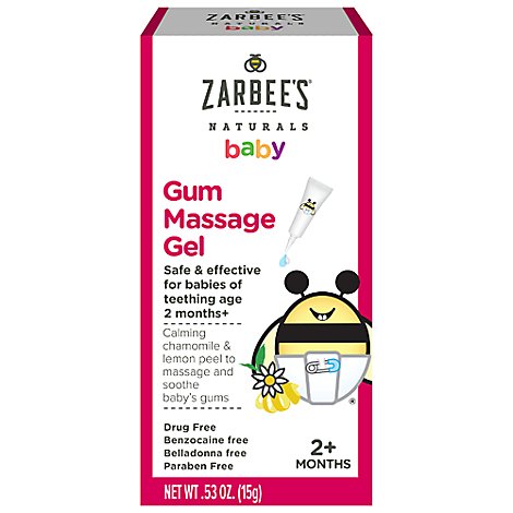  Zarbees Naturals Baby Massaging Gel For Gum- .53 Oz 