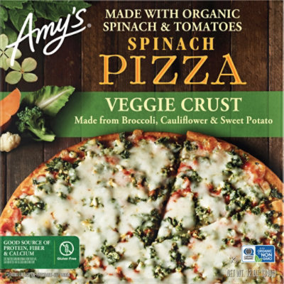 Amys Pizza Spinach Veggie Crust - 10.15 OZ - Image 2