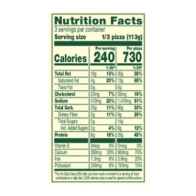 Amys Pizza Spinach Veggie Crust - 10.15 OZ - Image 4