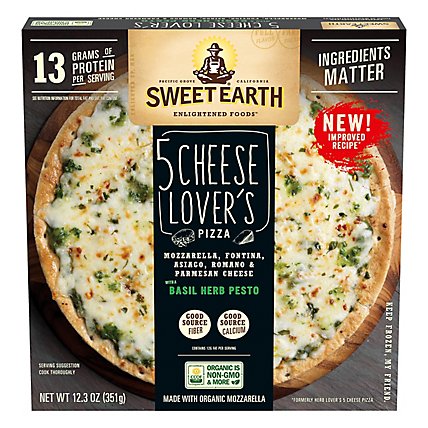 Sweet Earth Pizza 5 Cheese Lovers - 12.3 OZ - Image 1