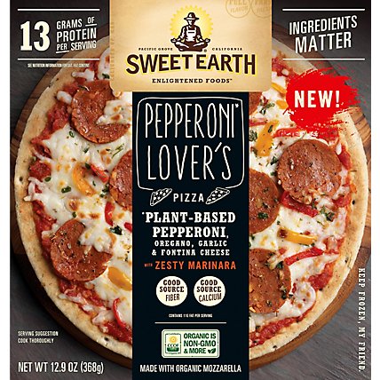 Sweet Earth Pizza Pepperoni Lovers - 12.9 OZ - Image 2