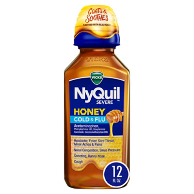 Vicks Nyquil Severe Cold & Flu Multi Symptom - 12 FZ - Image 1