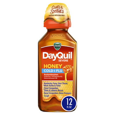 Vicks Dayquil Severe Cold & Flu Multi Symptom - 12 FZ - Image 1