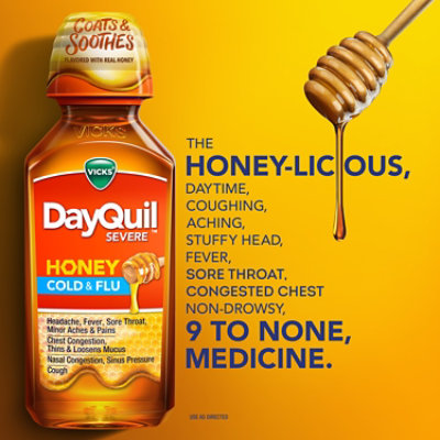 Vicks Dayquil Severe Cold & Flu Multi Symptom - 12 FZ - Image 3