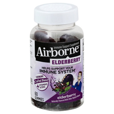 Airborne Elderberry Immune Support Gummies - 60 Count - Image 1