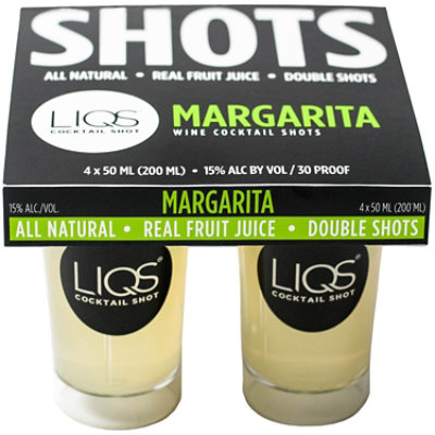 Liqs Margarita Shot 4pk - 4-50 ML - Image 1