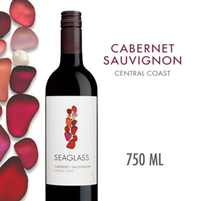 SEAGLASS Cabernet Sauvignon Red Wine Bottle - 750 Ml - Image 1