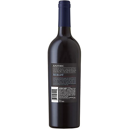 Apothic Merlot Wine - 750 ML - Image 4