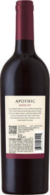 Apothic Merlot Wine - 750 ML - Image 4