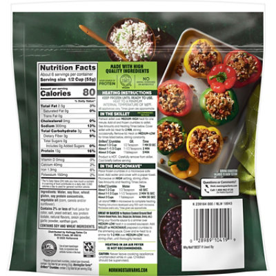 MorningStar Farms Crumbles Plant Based Protein Vegan Meat Grillers - 12 Oz - Image 7