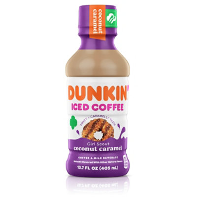 Dunkin Coconut Caramel Iced Coffee - 13.7 FZ