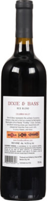 Dixie & Bass Columbia Valley Red Blend Wine - 750 Ml - Image 4