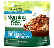 MorningStar Farms Crumbles Plant Based Protein Vegan Meat Grillers - 16.2 Oz