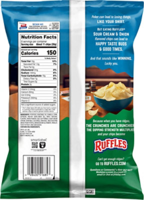 Ruffles Potato Chips Sour Cream & Onion - 8 OZ - Image 5