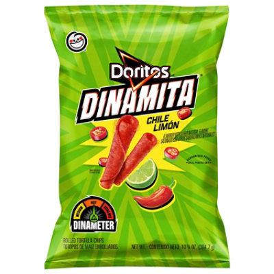 Doritos Dinamita Rolled Tortilla Chips Chile Limon - 10.75 Oz
