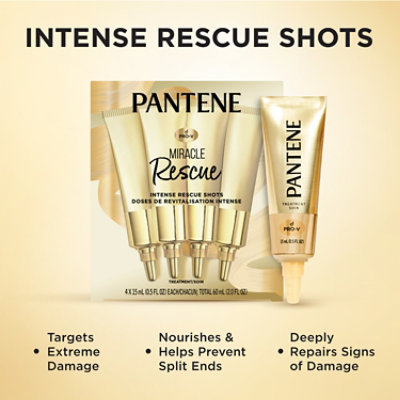 Pantene Pro V Dry Hair Treatment Intense Rescue Shots - 2 Fl. Oz. - Image 2