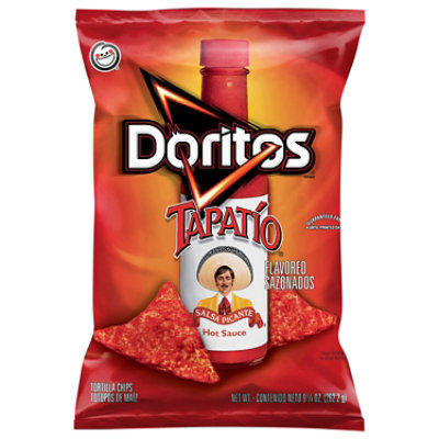 Doritos Tapatio Tortilla Chips Salsa Picante Hot Sauce Flavored - 9.25 Oz