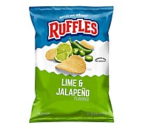Ruffles Potato Chips Lime & Jalapeno - 8 OZ