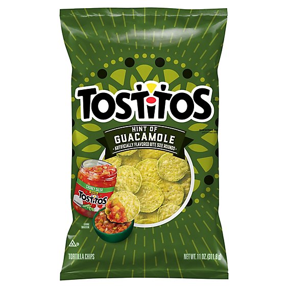 Tostitos Bite Size Tortilla Chips Hint Of Guacamole - 11 OZ